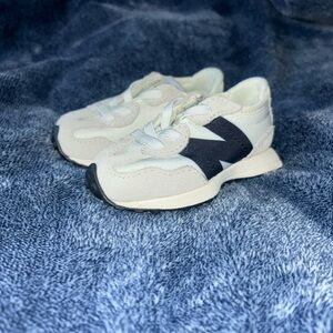 New Balance Kids White and Black Retro Runner Sneakers